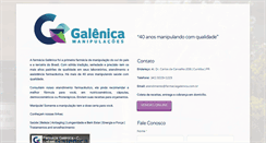 Desktop Screenshot of farmaciagalenica.com.br