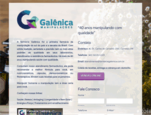 Tablet Screenshot of farmaciagalenica.com.br